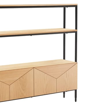 Shelf HOME4YOU - eg/sort - Opbevaring - Hylder & Reoler - Hylder & hyldeknægte