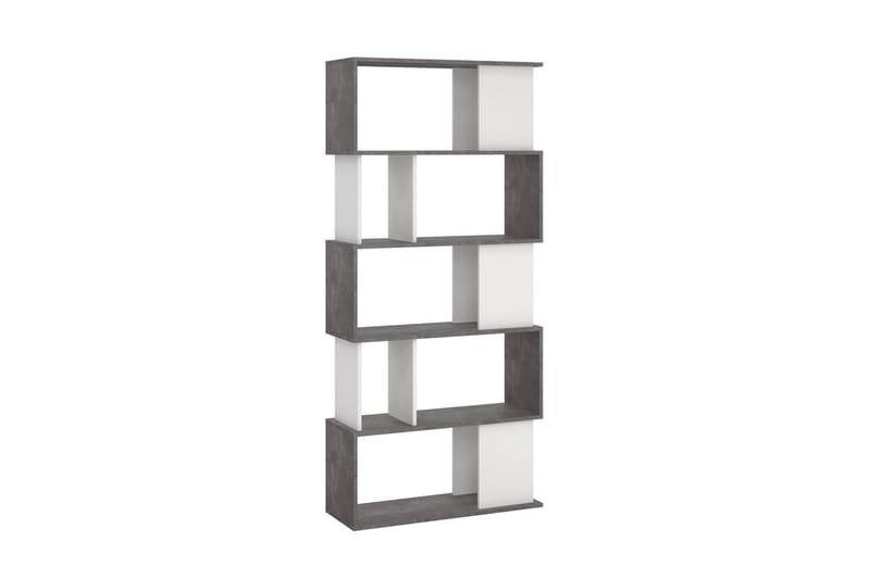 Shivani Bogreol 80 cm - Mørkegrå/Hvid - Opbevaring - Hylder & Reoler - Bogreol