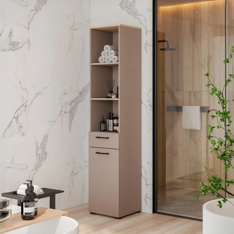 Skab Rosa 1 Skuffe 1 Dør - Opbevaring - Hylder & Reoler - Bogreol