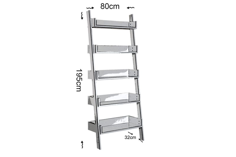 Comfortale bogreol - Let Ek - Opbevaring - Hylder & Reoler - Stigereol