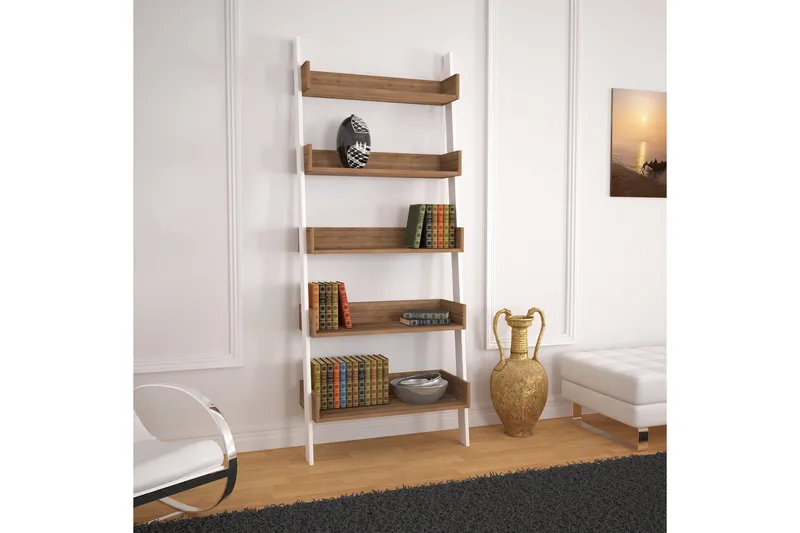 Comfortale bogreol - Mørk eg - Opbevaring - Hylder & Reoler - Stigereol