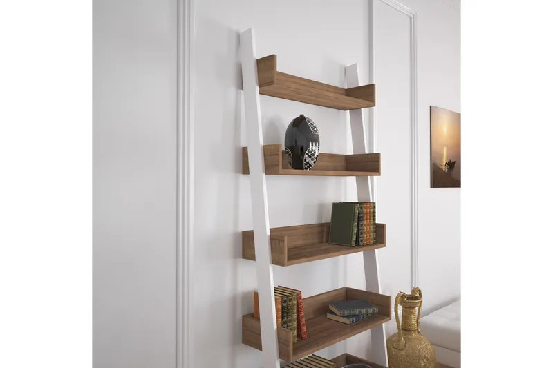 Comfortale bogreol - Mørk eg - Opbevaring - Hylder & Reoler - Stigereol