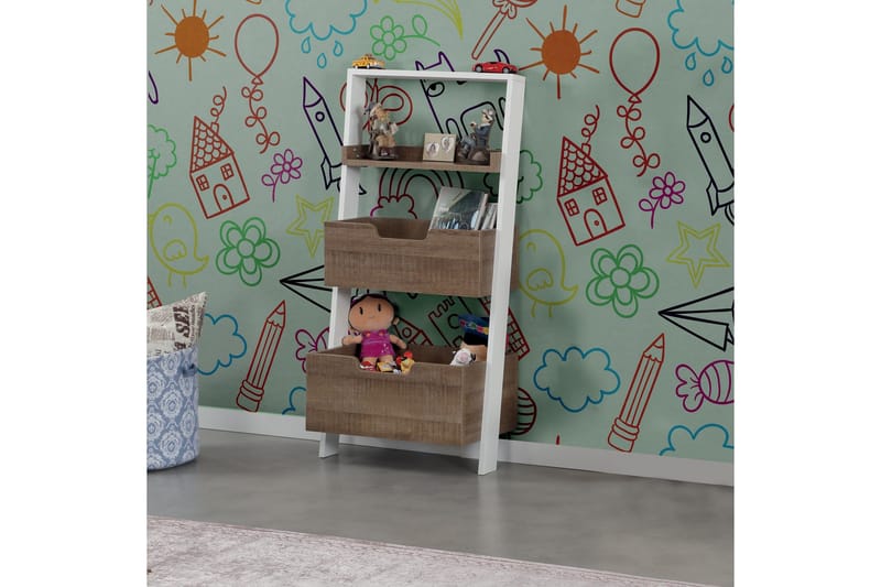 Comfortale Opbevaringshylde - Mørk eg - Opbevaring - Hylder & Reoler - Stigereol