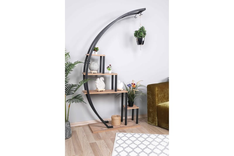 Gardellis Stigereol 85x35 cm - Sort - Opbevaring - Hylder & Reoler - Stigereol