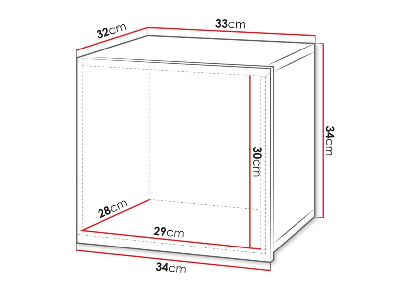 Tessan vægskab 34 cm - brun - Hus & renovering - Køkken & bad - Badeværelse - Badeværelsesmøbler - Vægskabe & højskabe