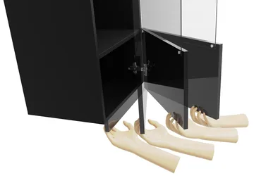 Tessan Vægskab 45 cm - brun - Hus & renovering - Køkken & bad - Badeværelse - Badeværelsesmøbler - Spejlskabe