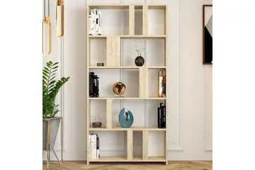 Timiza Reol 90 cm i Eg - Beige - Opbevaring - Hylder & Reoler - Bogreol