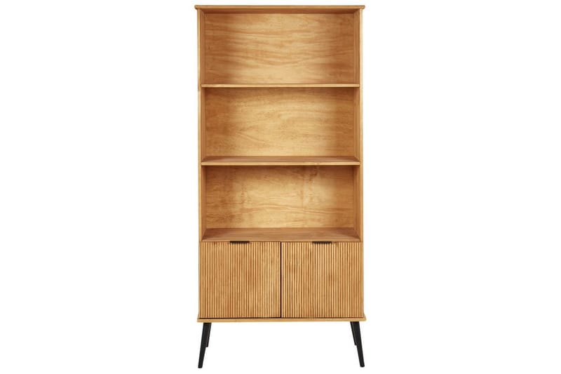 Timmins Bogreol 90 cm i Fyr - Lysebrun - Opbevaring - Hylder & Reoler - Bogreol