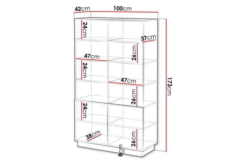 Torvalen Bokhylla 100 cm - Sort - Opbevaring - Hylder & Reoler - Bogreol