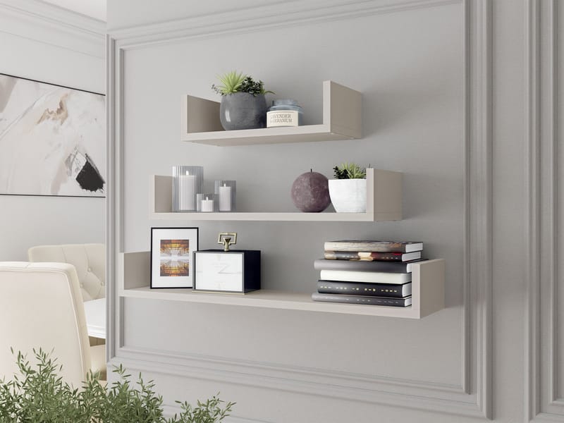 Triorana Væghylde 80 cm - beige - Opbevaring - Hylder & Reoler - Væghylde & vægreol