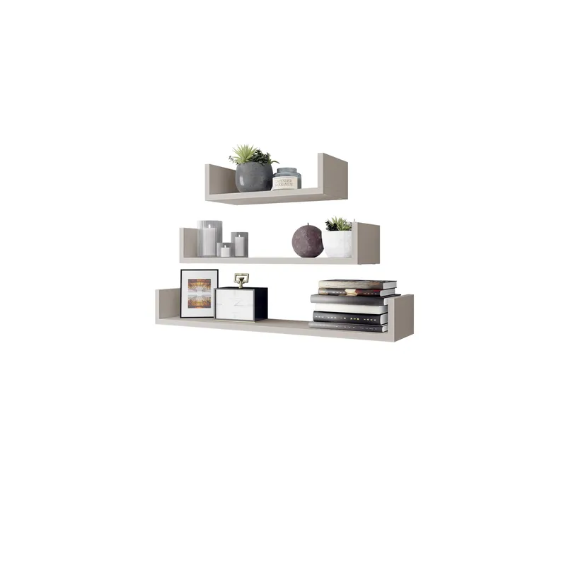 Triorana Væghylde 80 cm, beige