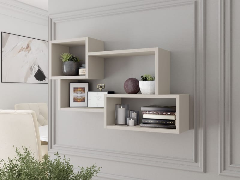 Triorana Væghylde 87 cm - beige - Opbevaring - Hylder & Reoler - Hylder & hyldeknægte