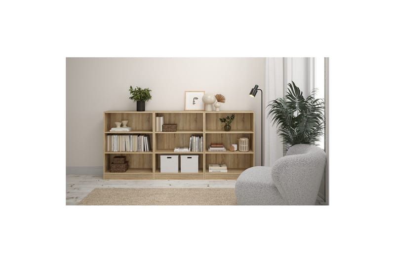 Trysil Bogreol 79 cm i Eg - Beige - Opbevaring - Hylder & Reoler - Bogreol