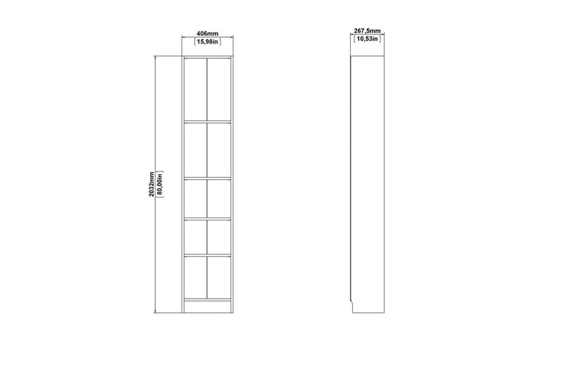 Trysil hylde 40,6x26,75 cm - Egstruktur - Opbevaring - Hylder & Reoler - Bogreol