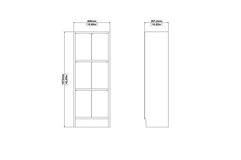 Trysil Reol 40,6 cm - Brun - Opbevaring - Hylder & Reoler - Bogreol