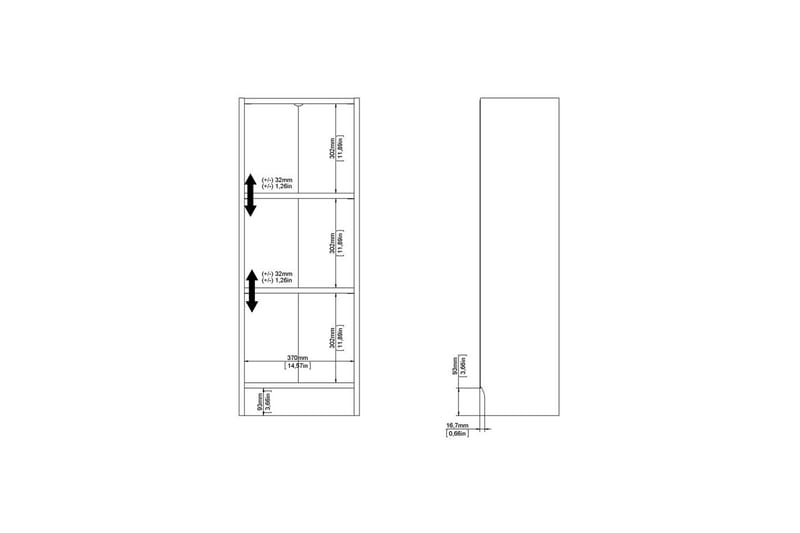 Trysil Reol 40,6 cm - Brun - Opbevaring - Hylder & Reoler - Bogreol
