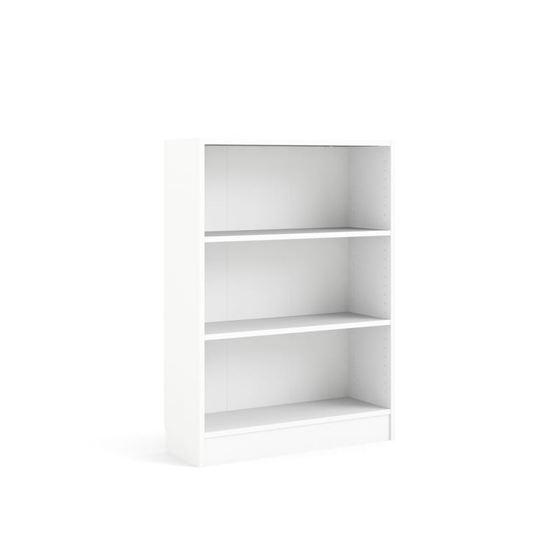 Trysil Reol 79 cm med 2 Hylder i Malet Træ - Hvid - Opbevaring - Hylder & Reoler - Bogreol