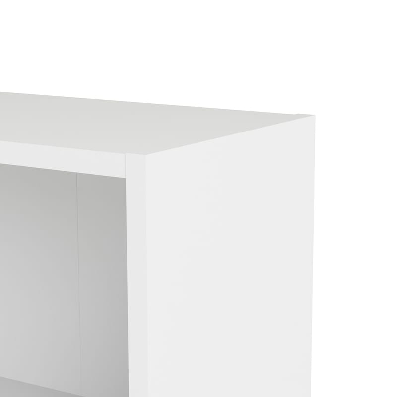 Trysil Reol 79 cm med 2 Hylder i Malet Træ - Hvid - Opbevaring - Hylder & Reoler - Bogreol