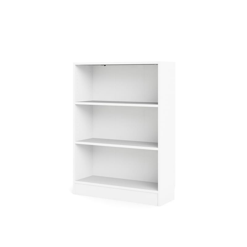 Trysil Reol 79 cm med 2 Hylder i Malet Træ, Hvid