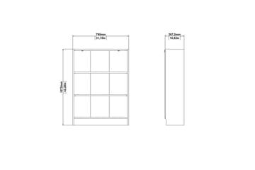 Trysil Reol 79 cm - Natur - Opbevaring - Hylder & Reoler - Bogreol