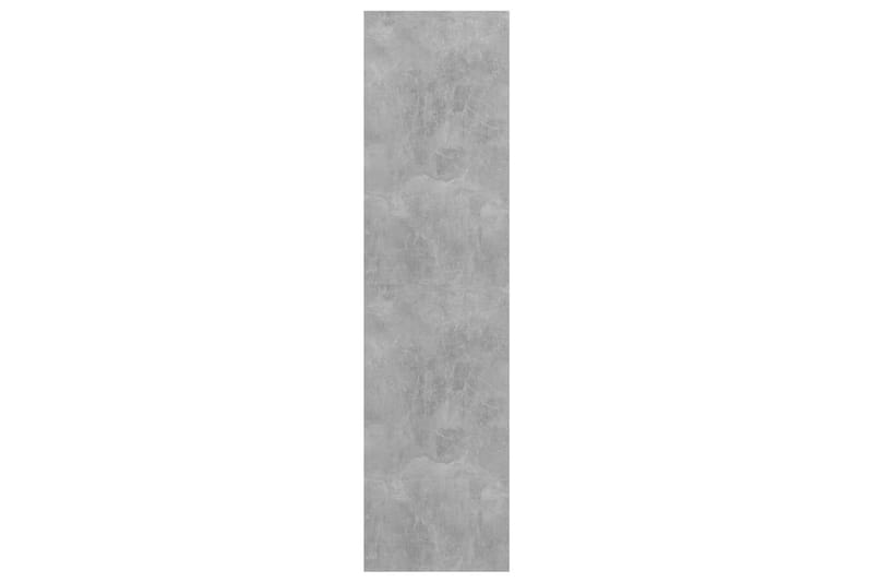 væghængt reol 37x37x142,5 cm spånplade betongrå - Grå - Opbevaring - Hylder & Reoler - Bogreol