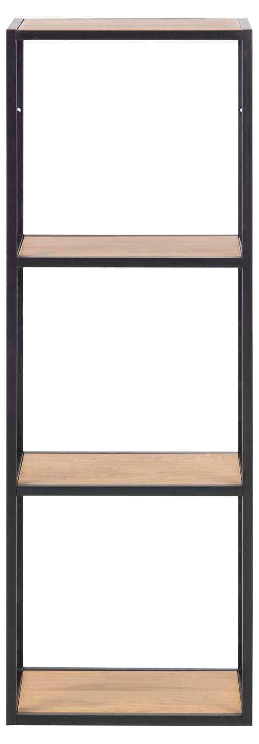 Væghylde HOME4YOU Seaford 24x37x108 cm Eg - vild eg-look med sort stel - Opbevaring - Hylder & Reoler - Væghylde & vægreol