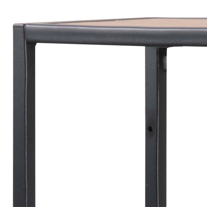 Væghylde HOME4YOU Seaford 75x20x91 cm Eg - vild eg-look med sort stel - Opbevaring - Hylder & Reoler - Væghylde & vægreol