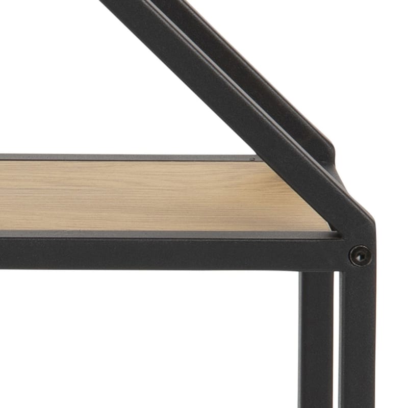 Væghylde HOME4YOU Seaford 77x20x77 cm natur - naturligt/vildt egetræslook - Opbevaring - Hylder & Reoler - Væghylde & vægreol