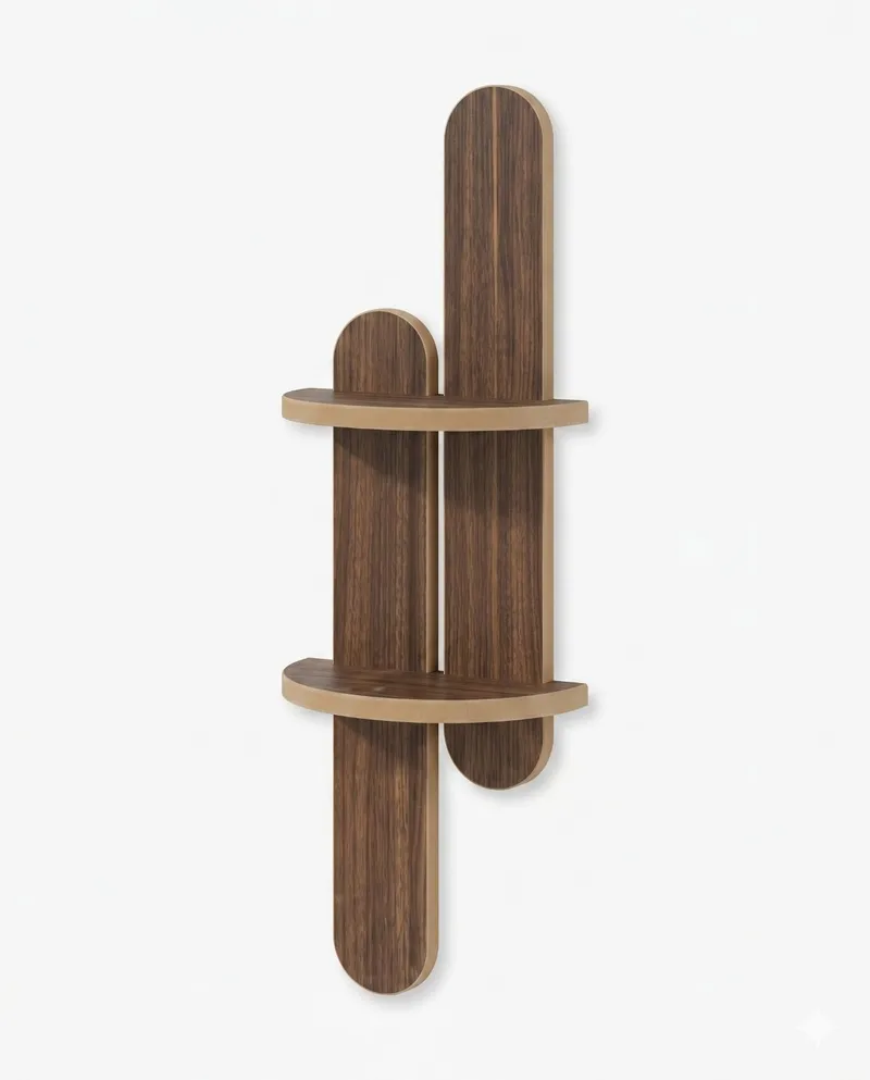 Væghylde Homitis Armona Wall IV (26 x 80 x 13 cm) Wenge, Brun