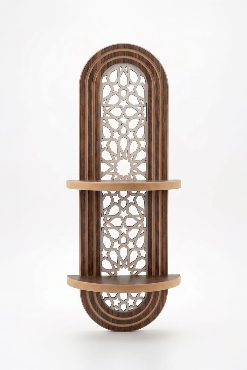 Væghylde Homitis Armona Wall V (26 x 70 x 13 cm) Wenge, undefined