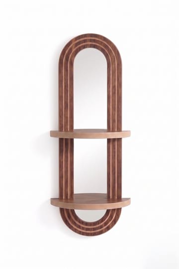 Væghylde Homitis Armona Wall VI (26 x 70 x 13 cm) Wenge Mörkbrun - Brun - Opbevaring - Hylder & Reoler - Væghylde & vægreol