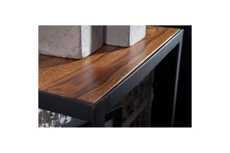 Vægreol Wohnling Puri massivt træ metalramme vægmonteret industriel - Opbevaring - Hylder & Reoler - Væghylde & vægreol