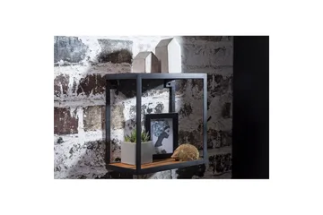 Vægreol Wohnling Puri massivt træ metalramme vægmonteret industriel - Opbevaring - Hylder & Reoler - Væghylde & vægreol