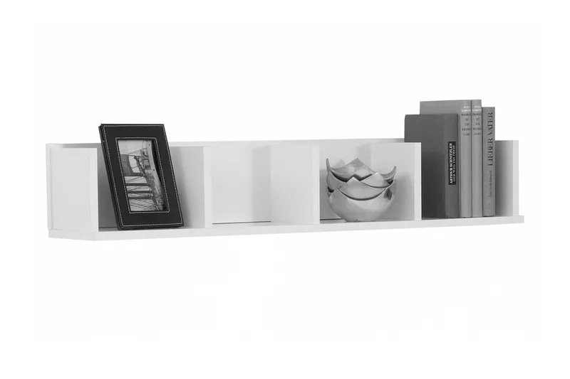 Alerossi Væghylde 92 cm, Hvid