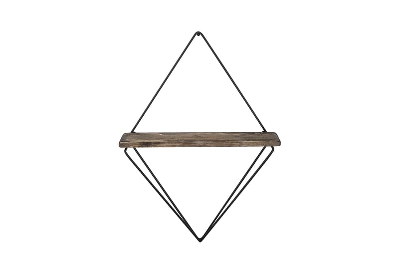 Amstelveen Hylde 15x27 cm - Sort / valnød - Opbevaring - Hylder & Reoler - Væghylde & vægreol