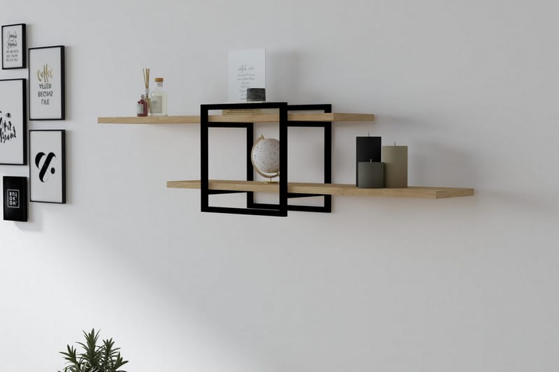 Andifli Væghylde 120x30 cm - Blå - Opbevaring - Hylder & Reoler - Væghylde & vægreol