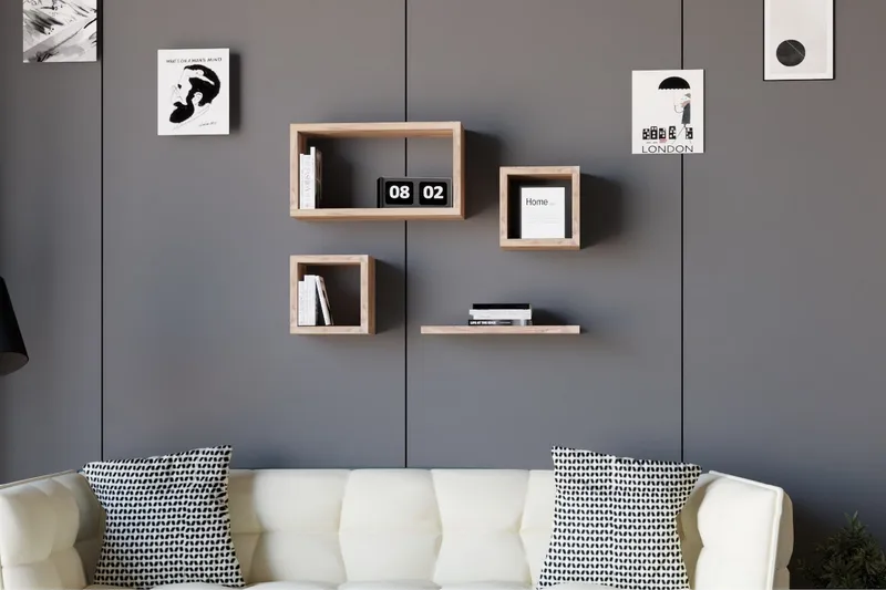 Andifli Væghylde 40x44 cm, Grøn