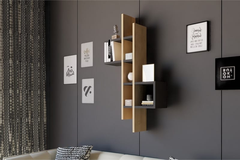 Andifli Væghylde 53,8x108 cm - Blå - Opbevaring - Hylder & Reoler - Væghylde & vægreol