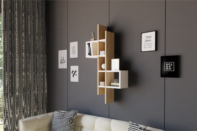 Andifli Væghylde 53,8x108 cm - Blå - Opbevaring - Hylder & Reoler - Væghylde & vægreol