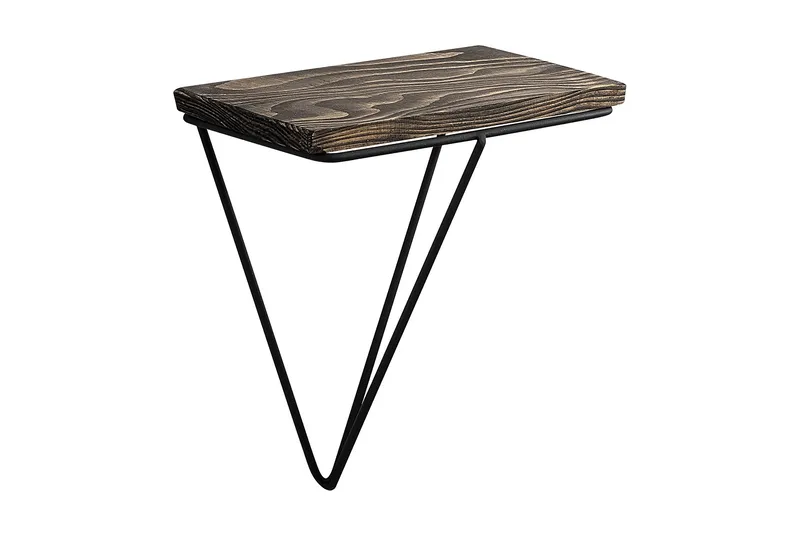 Arsenal Hylde 15x27 cm, Sort / valnød