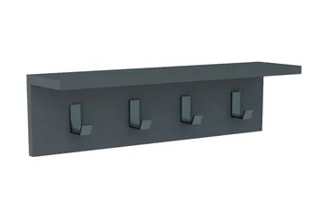 Casden Væghylde 15 cm - Antracit - Opbevaring - Tøjopbevaring - Knagerækker - Knager