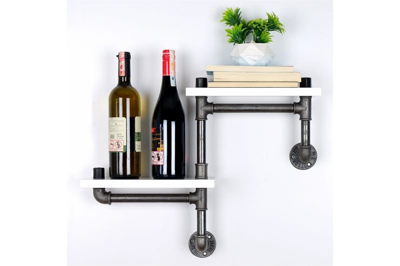 Chandina Hylde 56x13 cm 2 Hylder - Hvid - Opbevaring - Hylder & Reoler - Væghylde & vægreol