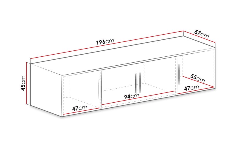 Chavez Væghylde Grå - Opbevaring - Hylder & Reoler - Væghylde & vægreol