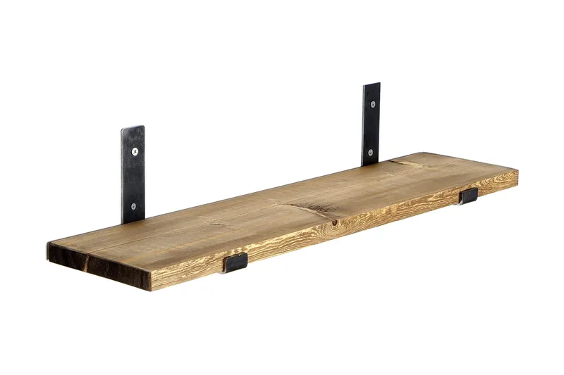 Chealsie Væghylde 60 cm, Sort/Valnød