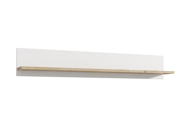 Crumpton Knagerække 160 cm - Hvid/Brun - Opbevaring - Hylder & Reoler - Væghylde & vægreol