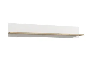 Crumpton Knagerække 160 cm - Hvid/Brun - Opbevaring - Hylder & Reoler - Væghylde & vægreol