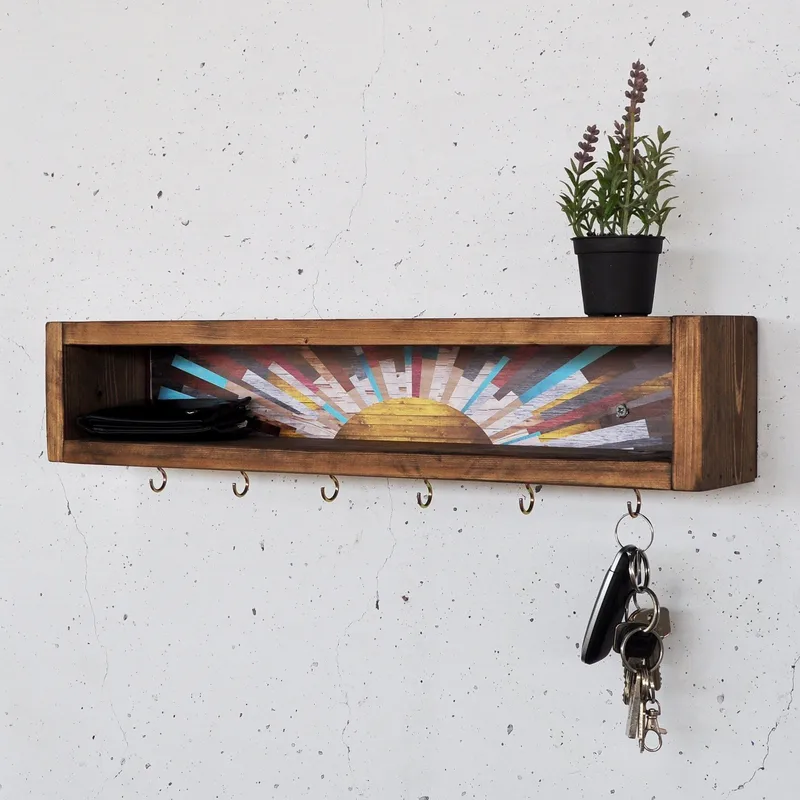 Decorative Wooden Wall Shelf Hanah Home, undefined