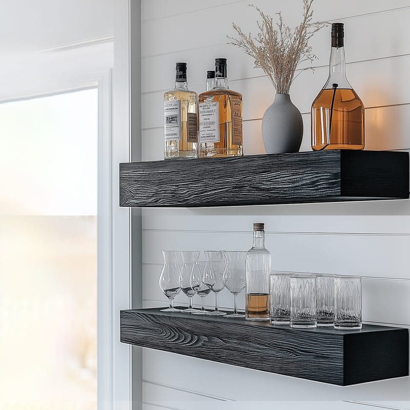 Decorative Wooden Wall Shelf Hanah Home - Opbevaring - Hylder & Reoler - Væghylde & vægreol
