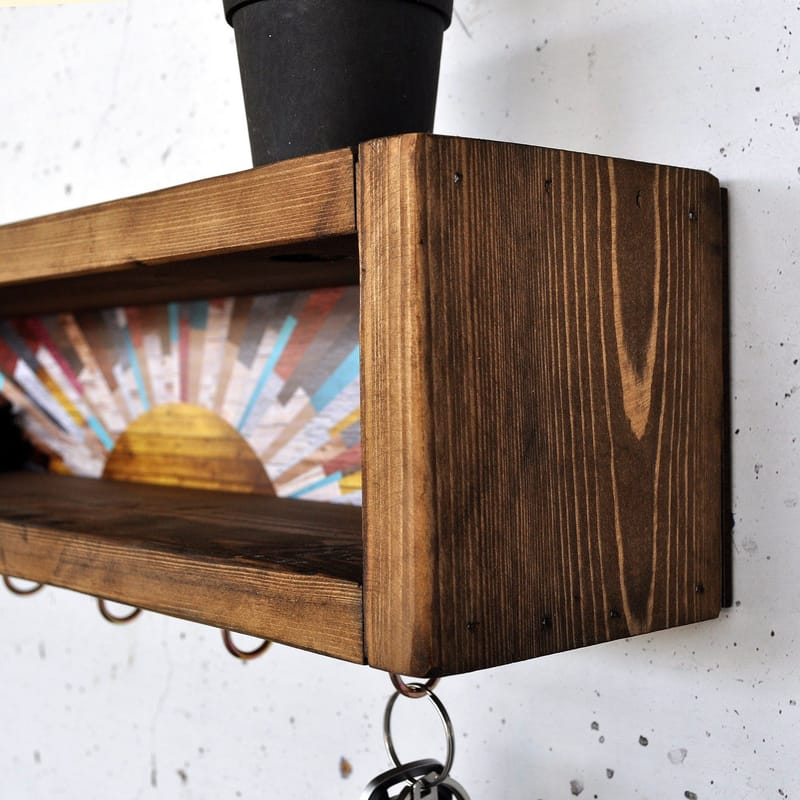 Decorative Wooden Wall Shelf Hanah Home - Opbevaring - Hylder & Reoler - Væghylde & vægreol