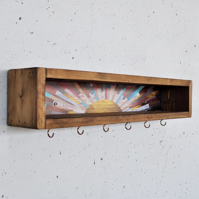 Decorative Wooden Wall Shelf Hanah Home - Opbevaring - Hylder & Reoler - Væghylde & vægreol